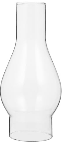 Toddmomy 1 UNID CRIGHT CRIGP Top Top Chimenea Lámpara de Aceite Globo Reemplazo de Kerosene Lámpara Chimenea de Vidrio para Vintage Y Restauración de Óleo Antiguo Y Lámparas de Queroseno