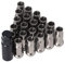 KIMISS Radmuttern, Universal 20 Stück M12x1,25 Metall Radmuttern Universal Autozubehör(Schwarz)