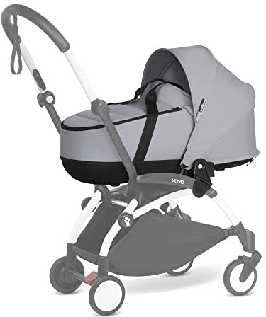 BABYZEN YOYO Bassinet, Stone - Includes Thick Double Mattress, Ventilated Shell & Hood - Requires YOYO2 Frame (Sold Separately)