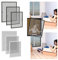YRHome Fliegengitter Fenster Insektenschutz Rahmen ohne Bohren, Aluminium Rahmen Mückengitter Gitter (100x120cm,Fenster-Weiß)