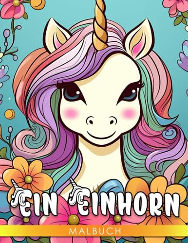 Ein Einhorn-Malbuch für Kinder.: 40 Bilder eines fiktiven Pferdes zum Ausmalen und Entspannen | Kreative und stressabbauende Geschenke.