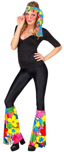 W WIDMANN MILANO Party Fashion - Hippie Set 60er / 70er Jahre, Stirnband und Stulpen, Hippie, Reggae, Flower Power