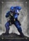 Displate Warhammer Metalposter Magnetische Befestigung Offiziell Lizenziert Bilderr Geschenke Ultramarines Infiltrator Poster 67,5x48cm