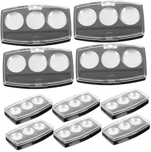 IWOWHERO 10 Pezzi Scatola Di Ombretti Palette Di Ombretti Palette Di Ombretti Vuoti Supporto Per Ombretto Palette Di Trucco Vassoio Di Ombretti Vuoti Palette Per Ombretto Palette Di Trucco
