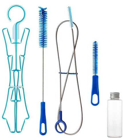 Kit de nettoyage de la poche d'hydratation – Séchoir à vessie d'hydratation, outils de nettoyage de la vessie à eau | Kit de séchage avec grande brosse pour tuyau, cadre pliable pour la randonnée, le