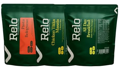 Relo Meal Pouches | 350g | Dofe Meals | Perfect As Camping, Hiking And Expedition Meals | Perfect Convenient, Nutritious Meals To Take On Your Adventures | Bronze, Silver and Gold DofE (Bronze)