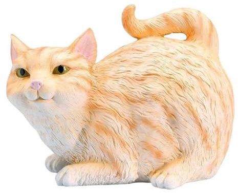 Pluuttiem Katzen-Hintern-Taschentuchhalter - Quadratische Taschentuchbox-Abdeckung Tabby Cat - Niedliche Badezimmer-Accessoires A