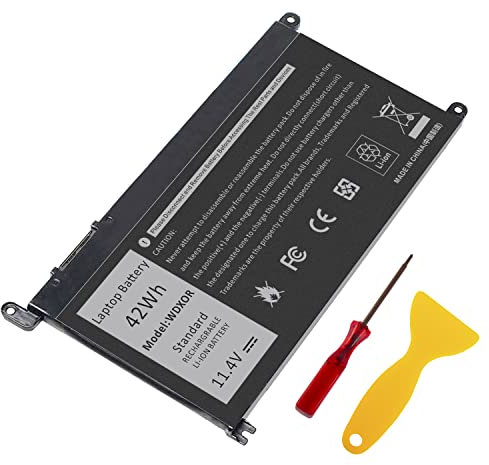 ASUNCELL 11.4V/42Wh WDXOR Batería de Ordenador portátil para DELL Inspiron 15 5000 5565 5567 5568 5570 5578 5579 5538 13 7368 7378 17 5765 5767 5770 5775 Latitude 3189 3480 3580 3379 Vostro 5468 5568