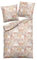 Carpe Sonno warme Biber Bettwäsche 135x200 - Muster Winter-Bettwäsche mit Reißverschluss aus 100% Baumwolle Flanell - Bettwäsche Set 135 x 200 mit Kopfkissen-Bezug - Ornamente Rot