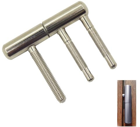 Eruceky Banda Atornillable, Bisagra Perno de Enroscar, Bisagras para Puerta Interior, Madera Interior Seguridad para Puertas De Madera Puertas Giratorias
