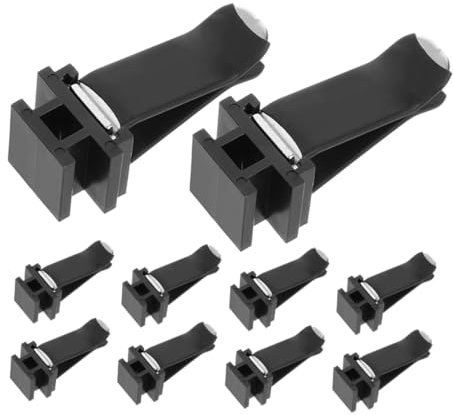 SOLUSTRE 10stücke Kompakter Auto-lufterfrischer Mit Klimaanlagen-entlüftungsclips Für Angenehme Düfte in Pkw Büro Und Zuhause Einfache Montage Schwarz