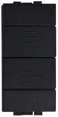 IXTRIMA Pulsante Saliscendi Commutatore 2P 10A Tapparelle Colore Nero Compatibile Con Bticino Living International/Light