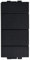 IXTRIMA Pulsante Saliscendi Commutatore 2P 10A Tapparelle Colore Nero Compatibile Con Bticino Living International/Light