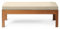 RZYW 5CM Dicke Sitzkissen Outdoor, Bankauflage Bankkissen Wasserfest, Rutschfestes Waschbare Sitzpolster Sitzauflage Bank, Stuhlkissen Bankpolster für Gartenbank, Fensterbank,Beige,80X35X5cm