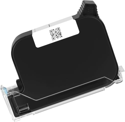 Eudaemelli Original Neue 42ml Quick Dry Tintenpatrone, Ersatz Kompatibel für 0.5inch/12.7mm Handheld Inkjet Drucker P6 (Schwarz)