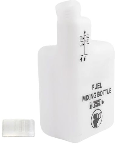 Botella de mezcla de aceite de combustible de motor de 2 tiempos, marca de medición transparente de 1 litro, para motosierra, recortadora, mantenimiento, combustibles precisos, botella de medición de