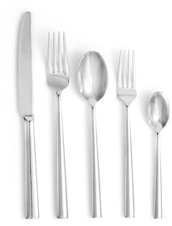 Lunar Cutlery 20 Pieces Mirror, Silver
