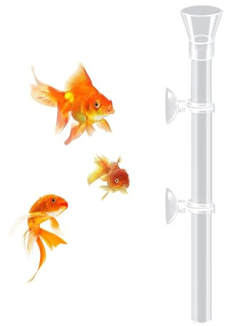 para peceras | Acrílico Transparente a Prueba de derrames - Tubo de alimentación de Peces Betta para Alimentos, para Control de Alimentos, Mascotas acuáticas, cangrejos de río, Caracoles