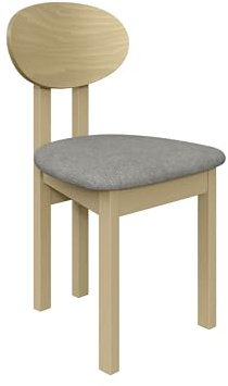 Mirjan24 Esszimmerstuhl Kizeko III, Polsterstuhl, Rahmen aus Buchenholz Gepolsterte Sitzfläche aus Stoff Stuhl für Arbeitszimmer Esszimmer Küchenstuhl (Sonoma/Hygge 91)