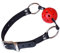 eeddoo® Mund Knebel - Kopfgeschirr - Kinnriemen - Fetisch BDSM Bondage Rollenspiel Sex-Spielzeug - Gag Ball Gags - Kugel - verstellbar -rot (Ballknebel Ring Fetish Mundgag Mundsperre Sklave Beißknebel