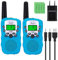 Sigdio Talkie Walkie Enfants Rechargeable, Longue Portée de 3 Kilomètres, Jouet Garcon 3 4 5 6 7 8 9 10 11 12 Ans, Talky Walky Enfants, Flashlight VOX 8 Canaux (Bleu)