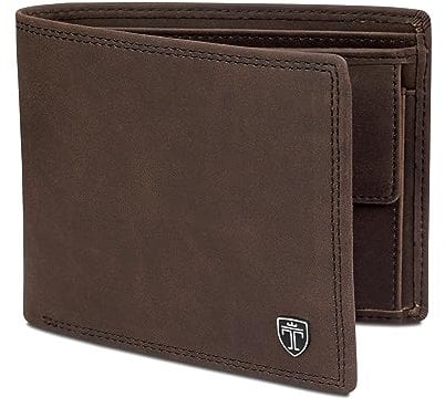 TRAVANDO Geldbörse Herren Groß TÜV RFID Zertifiziert Portmonee mit 13 Kartenfächern Münzfach Oslo Geldbeutel Portemonnaie Wallet for Men