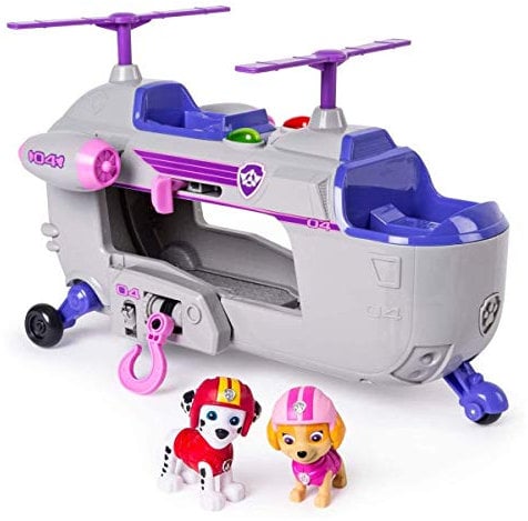 PAW PATROL SG_B07G1D6T1P_US SPINMASTER Ultimate Rescue – Skye’s Rettungshubschrauber mit Effekten