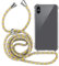 MyGadget Strap Case for Apple iPhone Xs Max - Crossbody Phone Cover - TPU Silicone Case with Neck Holder - Cord Lanyard Carrier with Rope in Multicolor