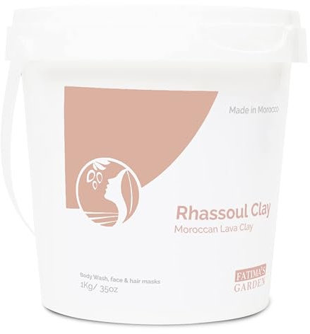 Fatima's Garden Ghassoul Ton - Natürliches Detox-Ton für Haut & Haar, 1kg