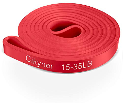 Cikyner Resistance Bands, Pull Up Assist Bands Premium Pull Up Bands Fitness Exercise Stretch Workouts Bands for Pull up, Chin up, Power lifting, Yoga, Pilates, Strength and Training (Red)