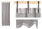 Schlaufenschals mit Lederschlaufen - Vorhänge - Gardinen - Evi - in vielen Farben - 2er Set - 135 x 245 cm, Farbe Wohnen:grau_003
