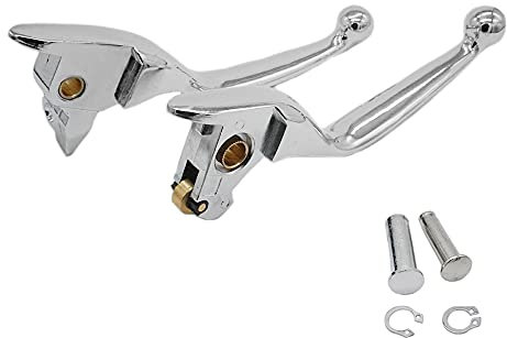 S SYUU Chrome Hebel Bremsgriff Aluminium Bremshebel Kupplungshebel kompatibel mit Harley Davidson Touring Electra Glide Ultra Classic Low FLHTCUL Road Glide FLTRX 2014-2016