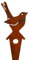 Beetstecker Vogel Vogelhaus mit Pick 26 x 7cm Metall Rost Blumentopf Garten Stecker Figur Deko GTT G137