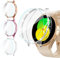 44MM Glitzer Hülle Schutzfolie Combo für Galaxy Watch 5 Watch 4, [3+3] Stück Haojavo Schutzhülle mit Strasssteine Schutz und HD Gehärtetes Displayschutz Kombination für Samsung Watch4 Watch5 44 MM