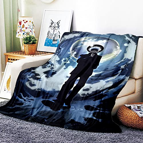 VOZMIO Jujutsu Kaisen Hochwertige Warme Weiche Flanell Plüsch Auf Der Schlafsofa Decke Geeignet Für Klimaanlage Decke Nap Decke (100x150cm (40x60in))