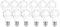 LED Light Bulbs GLS Globe Bulb B22 / BC Bayonet Cap Fitting Warm White 2700K A+ Energy Saving (12)