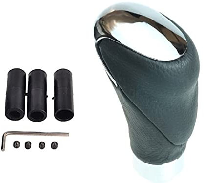 Universal Schaltknauf im Chromlook und Schwarz mit 3 Adaptern für 5/6 Gänge