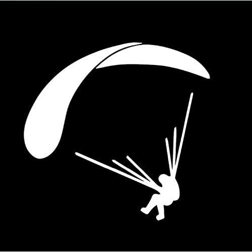 MACMRD Auto Aufkleber Lustiger Paragliding-Autoaufkleber Für Autos, Motorräder, Außenzubehör, Vinyl-Aufkleber