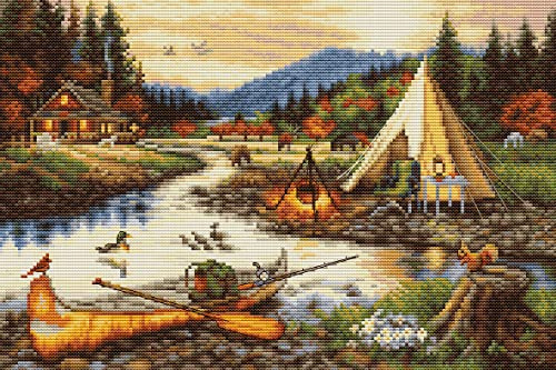 Lucas Cross Stitch Kit S - Gold Creek, BU5021