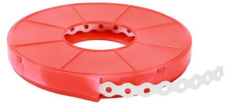 Timco - Färgat fixeringsband - Vit (storlek 12 mm x 10 m - 1 vardera)