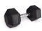 Phoenix Fitness Hex Dumbbell - Single Rubber & Cast Iron Hexagonal Dumbell Hand Weights for Men and Women at Home & Gym - Weight: 20kg