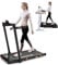 LIKESPORTING Folding Treadmill,1400W Foldable Under Desk Treadmill with Remote Control,Speaker,Widen Running Belt,Transport Wheels,Walking Pad Treadmill,Protable Walking Running Machine,1-12km/h