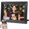 Frameo 10,1-Zoll-WiFi-Digital-Bilderrahmen mit 1280 * 800P IPS-Touchscreen-HD-Display, integriertem 16-GB-Speicher, Videoclips und Diashow, Fotos sofort von überall über kostenlose APP senden