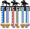 CREATCABIN Medaillenaufhänger Pferde,Medaillenhalter,Reitsport,Reitkunst,Sportwettbewerbe,Auszeichnungen,Bänder,Organizer,Schwarze Holzhalterung,Dekor-Gestell,Rahmen Zum Aufhängen Für Spieler,40x15cm