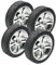 SECURA 4x Rad Ersatzrad 19cm Ø, 5cm breit für Bollerwagen diverser Hersteller