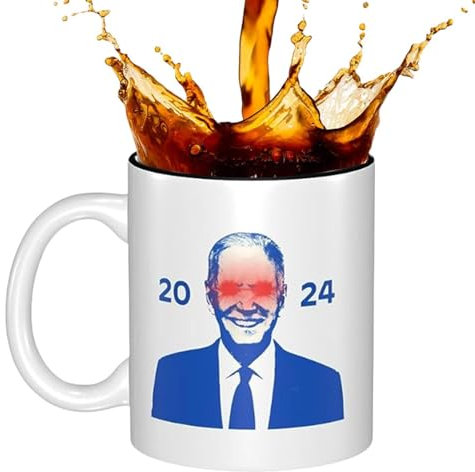 Joe Biden 2024 Tasse en céramique de 350 ml pour homme et femme, thé et eau potable