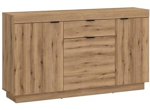 möbelando Kommode >DELAMAR< in Coast Evoke Eiche Dekor - 146x85,8x39,6 (BxHxT)