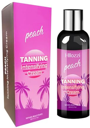 Intensive Tanning Oil,Brown Bräunungsbeschleuniger,Natürliche Bräune In Der Bräunungskabine,Solarium Bräunungsbeschleuniger,Sommerurlaub Must Have,Summer Essentialstanning Cream,Pfirsichgeschmack 80Ml