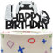 DazzJoy Glitzer Gamer Tortendeko, Gaming Kuchen Deko für Jungs, Cake Topper Happy Birthday, Videospiel Deko für Kindergeburtstag