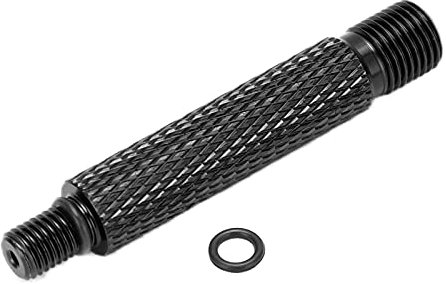 Fuerdich Tire Valve Extension Adapter, Pump Valve Adapter Extension Bike Inner Tube Valve Extender for Mountain Bike Road Bike Cycling (Black)